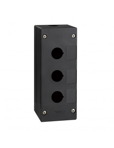 Harmony boite à boutons vide XALG XB5 diam.  22mm 3 trous plastique noir SCHNEIDER XALG030