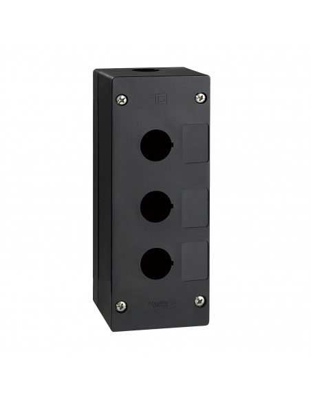Harmony boite à boutons vide XALG XB5 diam.  22mm 3 trous plastique noir SCHNEIDER XALG030