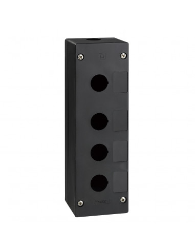 Harmony boite à boutons vide XALG XB5 diam.  22mm 4 trous plastique noir SCHNEIDER XALG041