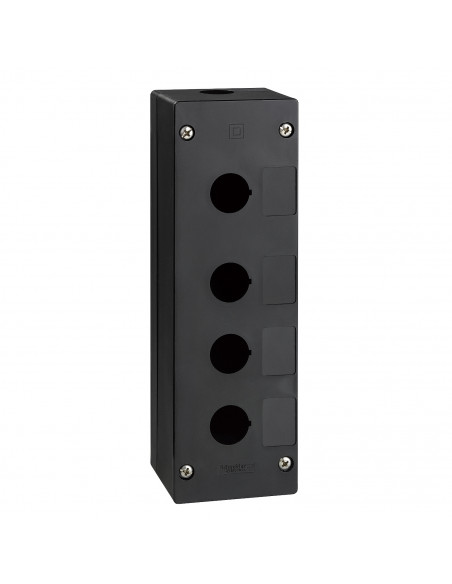 Harmony boite à boutons vide XALG XB5 diam.  22mm 4 trous plastique noir SCHNEIDER XALG041