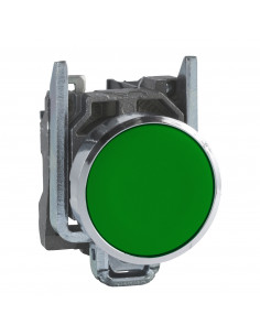 Harmony XB4 bouton poussoir à impulsion diam. 22 vert 1F vis étrier SCHNEIDER XB4BA31