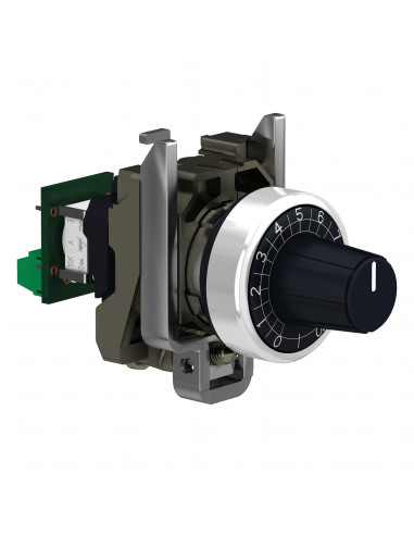 Harmony XB4 potentiomètre complet diam. 22 10k? raccordement sur bornier SCHNEIDER XB4BD912R10K