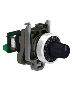 Harmony XB4 potentiomètre complet diam. 22 10k? raccordement sur bornier SCHNEIDER XB4BD912R10K 2