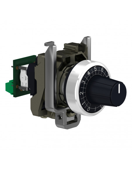 Harmony XB4 potentiomètre complet diam. 22 10k? raccordement sur bornier SCHNEIDER XB4BD912R10K