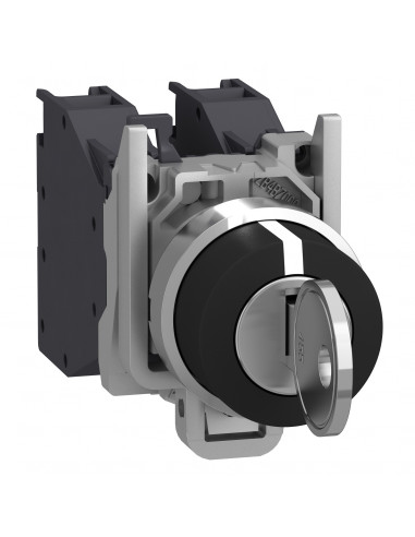 Harmony XB4 bouton à clé 455 Atx gaz diam. 22 3 pos fix retr GCD 2F vis SCHNEIDER XB4BG03GEX