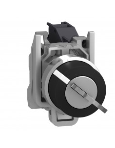 Harmony XB4 bouton à clé 455 diam. 22 2 pos fix retr GD 1F vis étrier SCHNEIDER XB4BG41 2