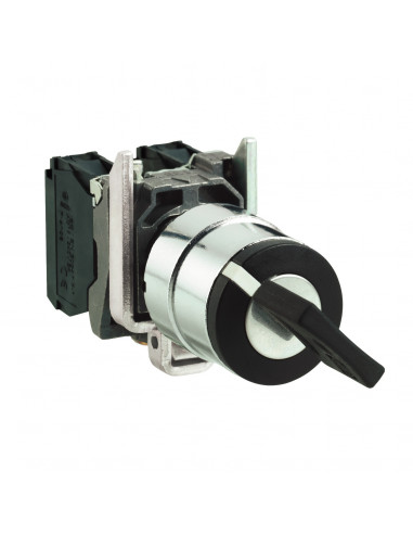 Harmony XB4 bouton à clé 520E diam. 22 2 pos à rap. retr G 1F vis étrier SCHNEIDER XB4BG6114