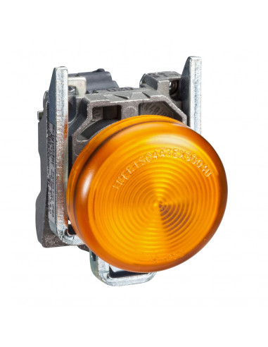 Harmony XB4 voyant lumineux BA9s diam. 22 orange direct 250V max vis étrier SCHNEIDER XB4BV65