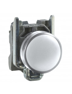 Harmony XB4 voyant lumineux DEL diam. 22 blanc 230V vis étrier SCHNEIDER XB4BVM1
