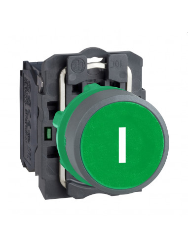 Harmony XB5 bouton poussoir diam. 22 XB5AA personnalisé via configurateur SCHNEIDER XB5AACUST06