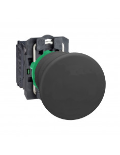 Harmony XB5 bouton poussoir à impulsion coup de poing diam. 40 noir 1F vis SCHNEIDER XB5AC21