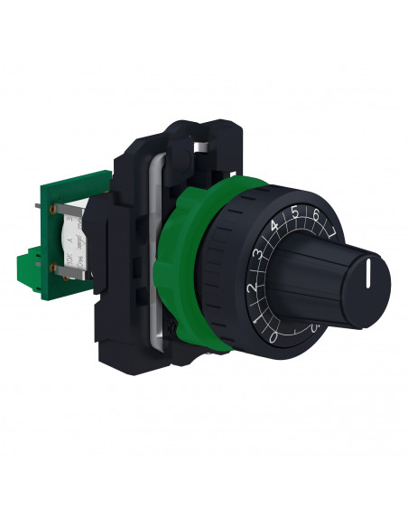 Harmony XB5 potentiomètre complet diam. 22 1k? raccordement sur bornier SCHNEIDER XB5AD912R1K