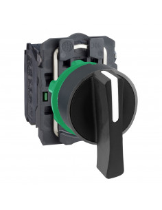 Harmony XB5 bouton tournant à crosse diam. 22 3 pos fix noir 2F vis étr SCHNEIDER XB5AJ33