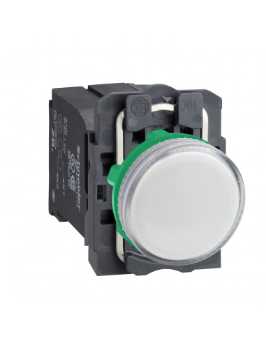 Harmony XB5 voyant lumineux BA9s diam. 22 blanc 230V vis étrier SCHNEIDER XB5AV41
