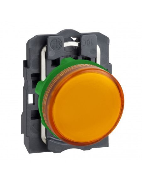 Harmony XB5 voyant lumineux BA9s diam. 22 orange direct 250V max vis étrier SCHNEIDER XB5AV65