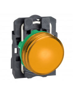Harmony XB5 voyant lumineux DEL diam. 22 orange 24V vis étrier SCHNEIDER XB5AVB5