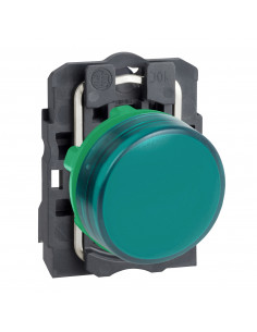 Harmony XB5 voyant lumineux DEL diam. 22 vert 230V vis étrier SCHNEIDER XB5AVM3