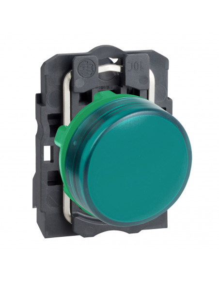 Harmony XB5 voyant lumineux DEL diam. 22 vert 230V vis étrier SCHNEIDER XB5AVM3