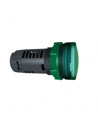 Harmony XB5 voyant lumineux compact DEL diam. 22 vert 24V vis étrier SCHNEIDER XB5EVB3