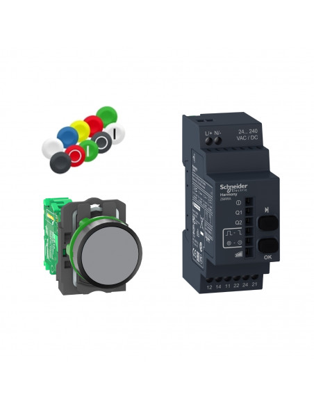 Harmony pack sans pile & sans fil diam. 22 récepteur programmable 24-240Vac SCHNEIDER XB5RFA02