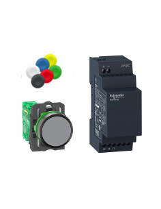 Harmony pack sans pile & sans fil diam. 22 récepteur non programmable 24Vcc SCHNEIDER XB5RFB01 2