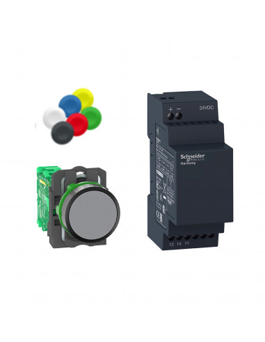 Harmony pack sans pile & sans fil diam. 22 récepteur non programmable 24Vcc SCHNEIDER XB5RFB01