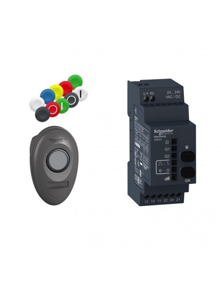 Harmony pack sans pile & sans fil mobile diam. 22 récepteur programmable 24-240Vac SCHNEIDER XB5RMA04