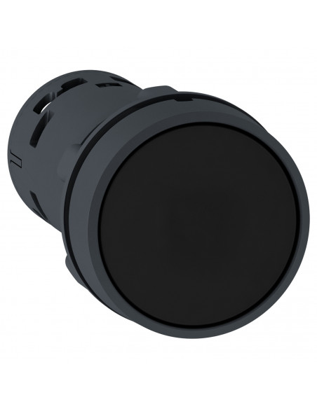 Harmony bouton-poussoir affleurant diam. 22 noir 1O+1F SCHNEIDER XB7NA25