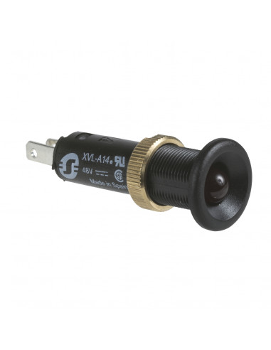 Harmony XVLA voyant rond diam. 8 IP40 rouge DEL intégrée 12V -cosses SCHNEIDER XVLA124