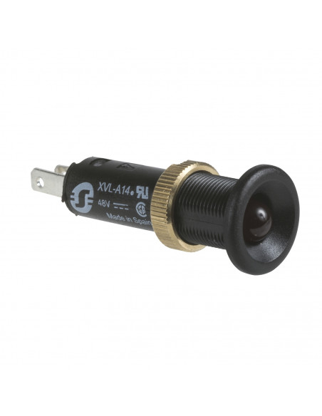Harmony XVLA voyant rond diam. 8 IP40 rouge DEL intégrée 12V -cosses SCHNEIDER XVLA124