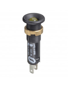 Harmony XVLA voyant rond diam. 8 IP40 jaune orangé DEL intégrée 12V -cosses SCHNEIDER XVLA125