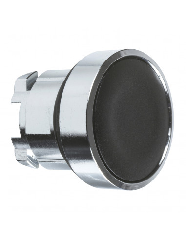 Harmony XB4 tête bouton poussoir affleurant diam. 22 noir condit 100 SCHNEIDER ZB4BA2TQ