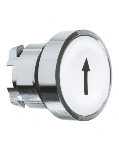 Harmony XB4 tête bouton poussoir affleurant diam. 22 blanc texte '?' SCHNEIDER ZB4BA334
