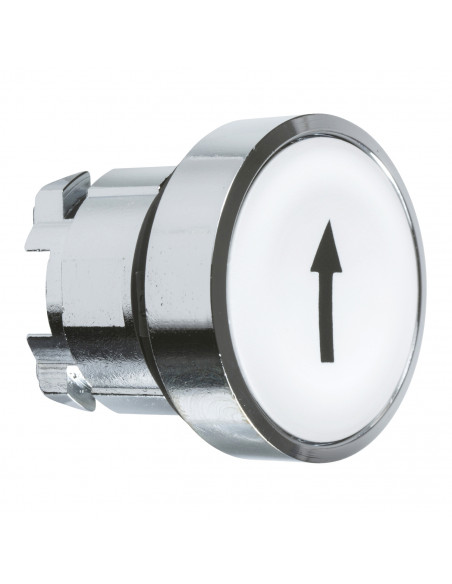 Harmony XB4 tête bouton poussoir affleurant diam. 22 blanc texte '?' SCHNEIDER ZB4BA334
