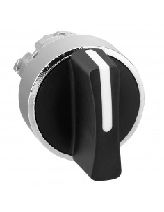 Harmony XB4 tête bouton tournant à manette diam. 22 3 pos rap de D au C noir SCHNEIDER ZB4BD8