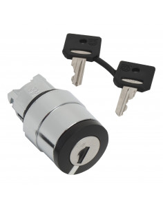Harmony XB4 tête bouton tournant à clé 3131A diam. 22 2 pos fix retr G SCHNEIDER ZB4BG220 2