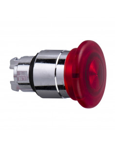 Tête bouton coup de poing lumineux Harmony XB4 DEL diam. 40 rouge SCHNEIDER ZB4BW443