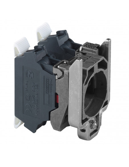 Harmony XB4 corps de bouton 2F raccordement bornes ressort SCHNEIDER ZB4BZ1035