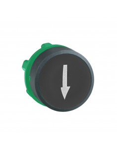Harmony XB5 tête bouton poussoir affleurant diam. 22 noir texte '?' SCHNEIDER ZB5AA335