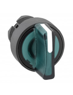 Harmony XB5 tête bouton à manette lumineux diam. 22 3 pos rap C vert SCHNEIDER ZB5AK1533