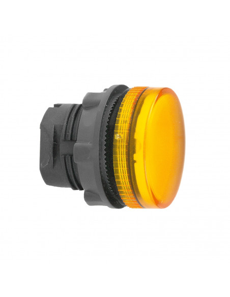 Harmony XB5 tête voyant lumineux BA9s diam. 22 strié orange SCHNEIDER ZB5AV05S