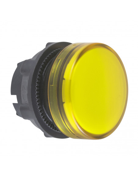 Harmony XB5 tête voyant lumineux DEL diam. 22 lisse pour étiquette jaune SCHNEIDER ZB5AV083E