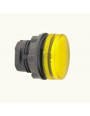 Harmony XB5 tête voyant lumineux DEL diam. 22 strié jaune SCHNEIDER ZB5AV083S