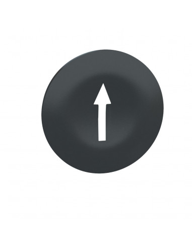 Harmony capsule de bouton-poussoir noir flèche de marquage blanche SCHNEIDER ZBA7235