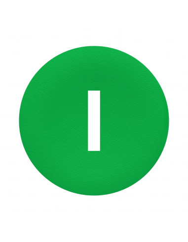 Harmony capsule de bouton-poussoir vert marqué I blanc SCHNEIDER ZBA7331