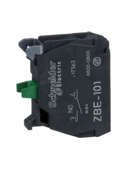 Harmony bloc contact 1F raccordement vis-étrier SCHNEIDER ZBE101
