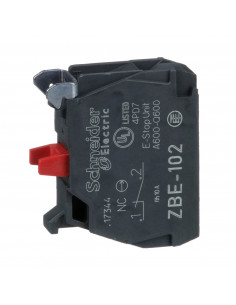 Harmony bloc contact 1O raccordement vis-étrier SCHNEIDER ZBE102
