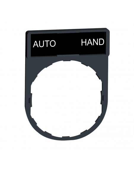 Harmony porte étiquette 30 x 40 mm standard diam. 22 avec étiquette AUTO-HAND SCHNEIDER ZBY2364
