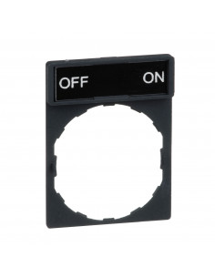 Harmony porte étiquette 30 x 40 mm standard diam. 22 avec étiquette OFF-ON SCHNEIDER ZBY2367