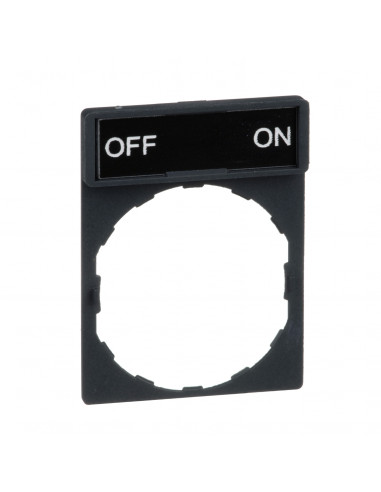 Harmony porte étiquette 30 x 40 mm standard diam. 22 avec étiquette OFF-ON SCHNEIDER ZBY2367